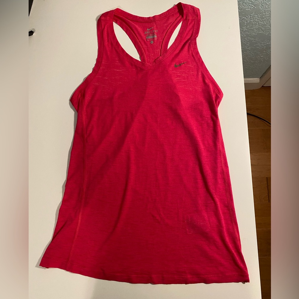 Nike dri-fit pink running tank